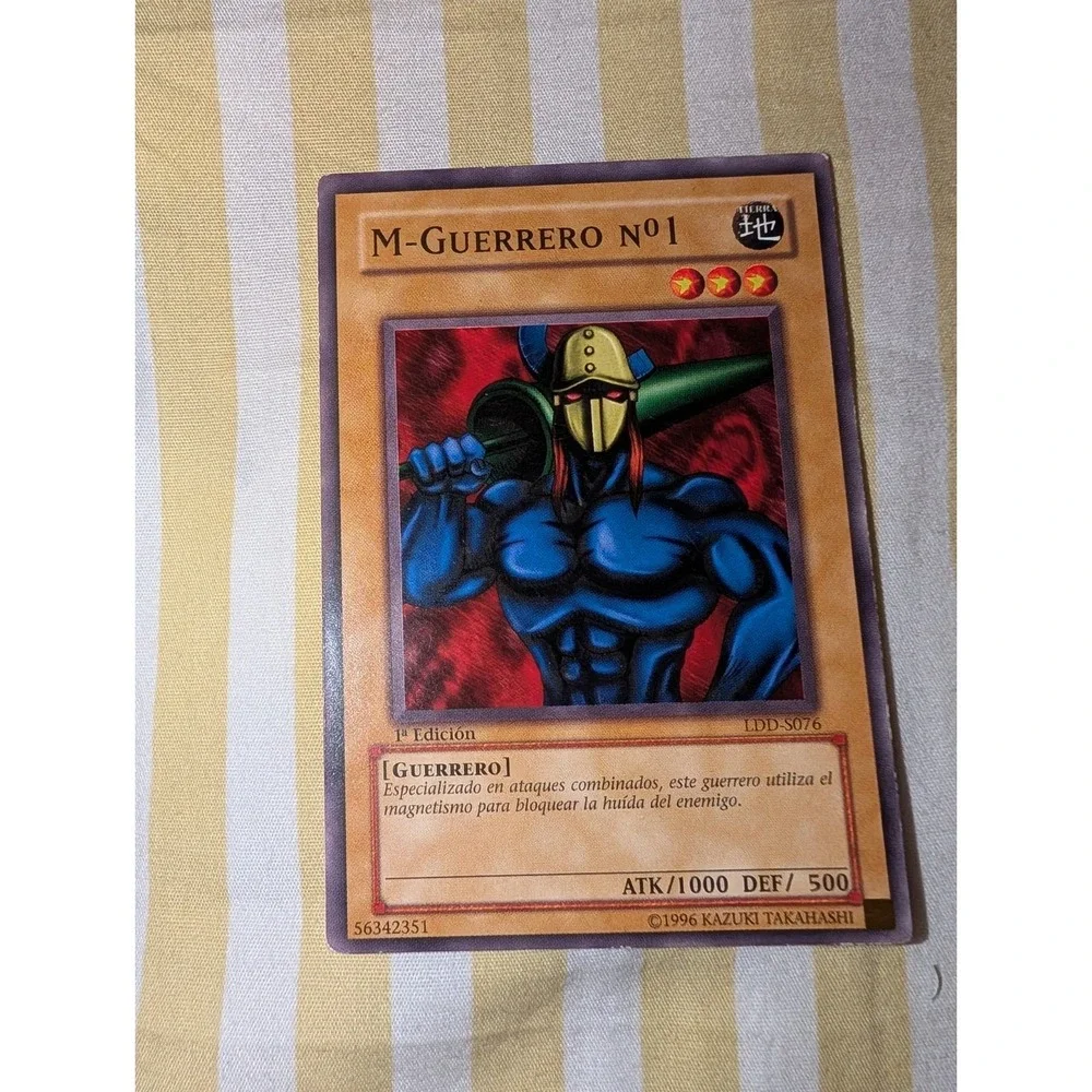 Yugioh Spanish M-Warrior #1 LDD-S076 1st Edition Common LOB 2002 LP-NM